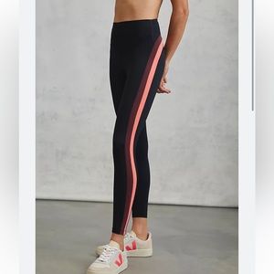 Splits59 | black striped leggings | size small